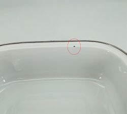 Open Box: Golden Rabbit Swirl Enamel Collection, Roasting Pan - Cobalt