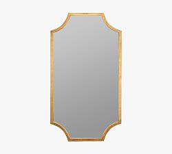 Open Box: Juniper Rectangular Wall Mirror, 20" L X 36" W -  Brass