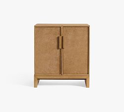 Open Box: Modern Heirloom Leather Bar Cabinet (36") - Seadrift