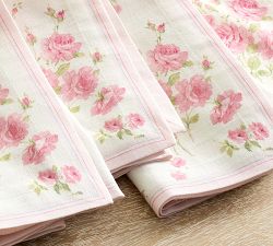 LoveShackFancy Floral Printed Napkins - Set of 4