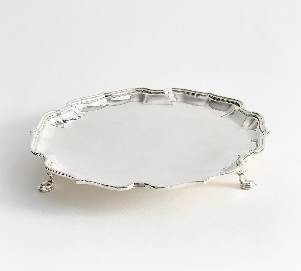 LoveShackFancy Silver Footed Serving Tray