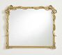 LoveShackFancy Gold Double Bow Mantel Mirror