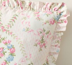 LoveShackFancy Floral Bow Outdoor Pillow
