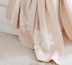 LoveShackFancy Knit Roses Throw