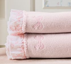 LoveShackFancy Ruffle Bow Towel