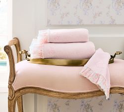 LoveShackFancy Ruffle Bow Towel