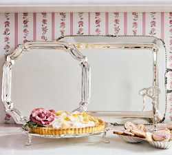 LoveShackFancy Silver Champagne Serving Tray