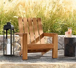 Malibu Teak Outdoor Adirondack Lounge Chair