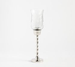 LoveShackFancy Etched Glass Candle Holder