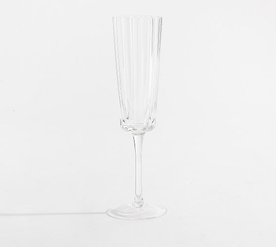 Service 24 Pièces Pottery Barn Monique Lhuillier - Verres à Champagne & Thé Glacé, Rose Blush, NEUF