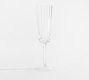 Fluted Glass Champagne Flutes - Set of 4