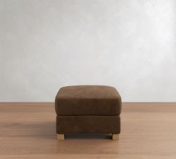 Turner Leather Ottoman