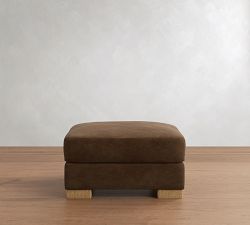 Turner Leather Ottoman