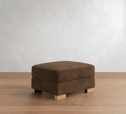 Turner Leather Ottoman