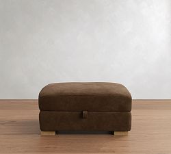 Turner Leather Storage Ottoman