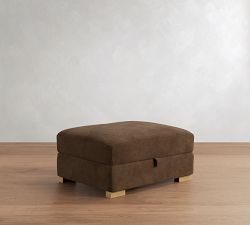 Turner Leather Storage Ottoman