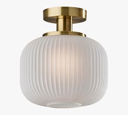 Nausica Frosted Glass Flush Mount (10'')