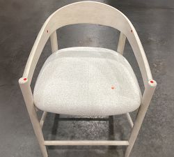 Open Box: Laguna Upholstered Counter Stool (24") - Performance Boucle Oatmeal, Sand Dune