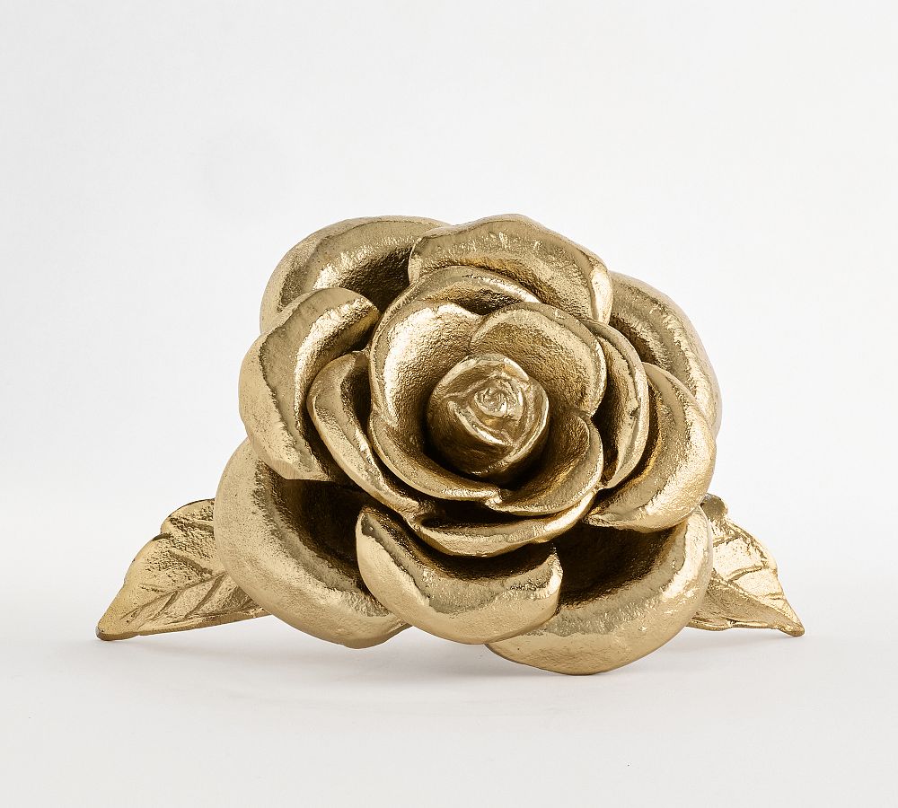 LoveShackFancy Brass Rose Object
