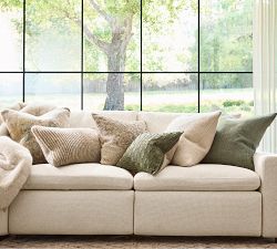 Heathered Ribbed Lumbar Pillow