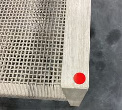 Open Box: Indio Coastal Mahogany &amp; Rope Outdoor Lounge Chair, Individual - Biscotti &amp; Oat Rope