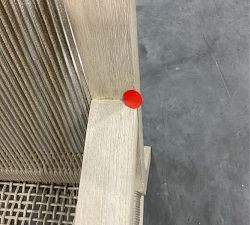 Open Box: Indio Coastal Mahogany &amp; Rope Outdoor Lounge Chair, Individual - Biscotti &amp; Oat Rope