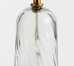 Marlo Optic Glass Table Lamp (26")