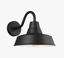 Open Box: Carrie Metal Sconce, Medium, 12" - Black
