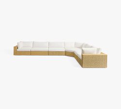 Kostas Wicker 6-Piece Outdoor Wedge Sectional (246")