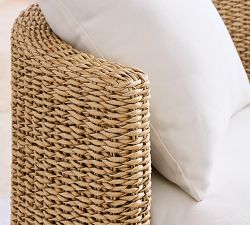 Kostas Wicker Petite Swivel Outdoor Papasan
