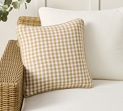 Blaine Check Outdoor Pillow