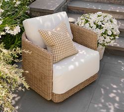 Blaine Check Outdoor Pillow