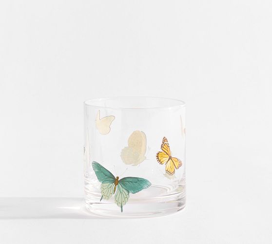 Butterfly Double Old Fashioned Glasses