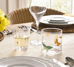 Butterfly Double Old Fashioned Glasses - Set of 4