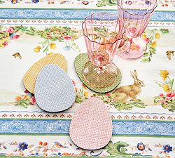 Chilewich Easter Egg Vinyl Coasters - Mixed Set of 4