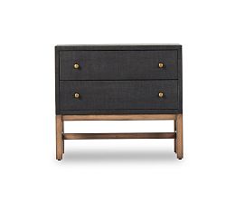 Open Box: Harrow Nightstand (30") - Black Raffia