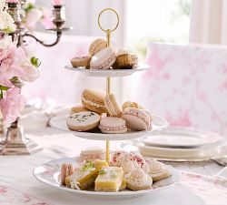 LoveShackFancy Garden Floral Tiered Stand