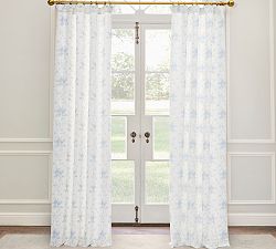 LoveShackFancy Belgian Flax Linen Rose Curtain