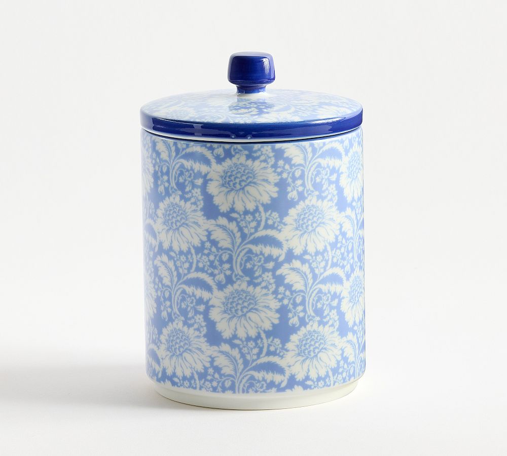 Kravet Arboretum Stoneware Canisters - Small - Chambray