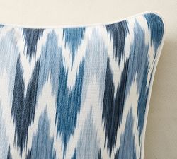 Kravet Reversible Ikat Lumbar Outdoor Pillow