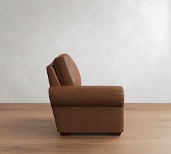 Build Your Own Big Sur Roll Arm Leather Power Reclining Sectional