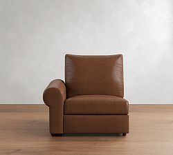 Build Your Own Big Sur Roll Arm Leather Power Reclining Sectional