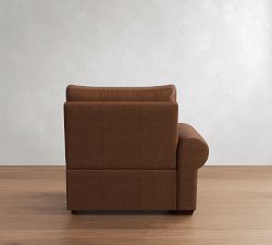 Build Your Own Big Sur Roll Arm Leather Power Reclining Sectional