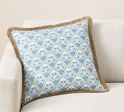 Kravet Blossom With Fringe Pillow
