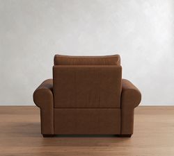 Big Sur Roll Arm Leather Power Recliner