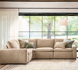 Westlake Leather Reversible Power Reclining Sectional (121")