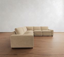 Westlake Leather Power Reclining L-Shaped Sectional (121")