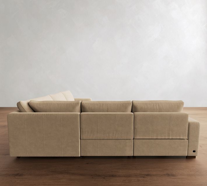 Westlake Leather Power Reclining L-Shaped Sectional (121