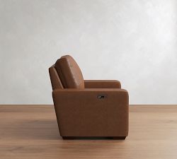 Big Sur Square Arm Leather Power Recliner