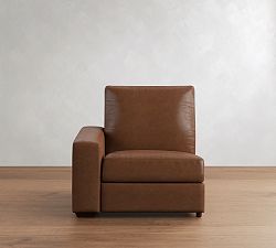 Build Your Own Big Sur Square Arm Leather Power Reclining Sectional